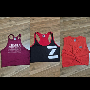줌바웨어 옷 xs 나시 티셔츠 민소매 탑 이미지