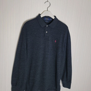 105_폴로 긴팔 카라티셔츠 차콜보카시 랄프로렌 커스텀핏 이미지