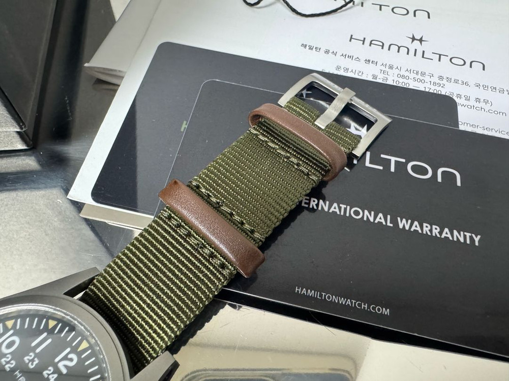 해밀턴 카키 필드 메카니컬 38mm 새상품급 이미지