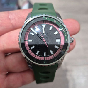 캘빈클라인(CK) 남성 시계 K32115 그린 이미지