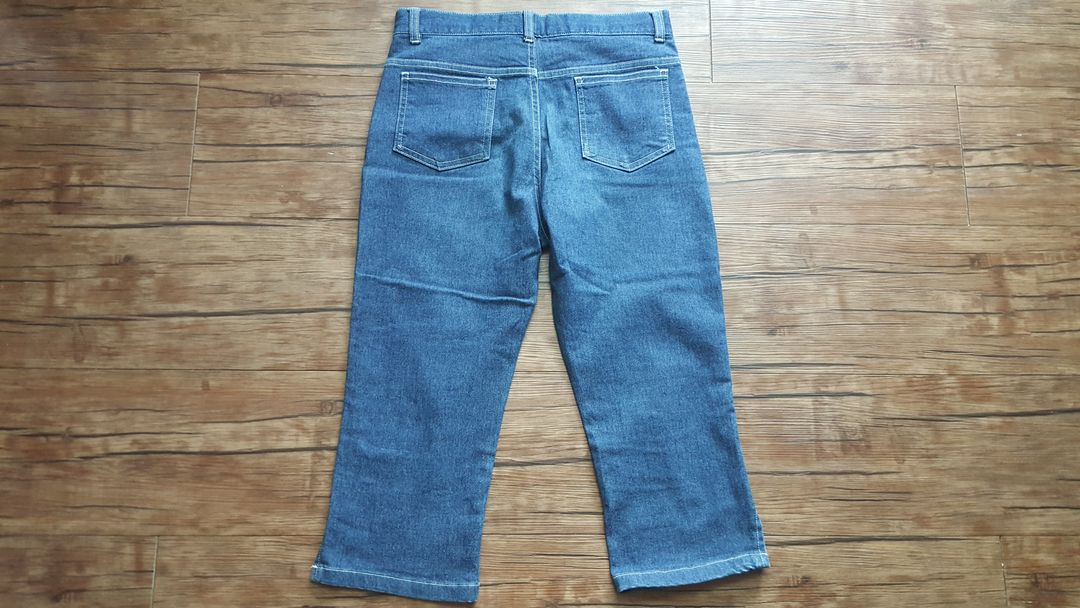 사이즈25 26 7부 청바지 블루진 이미지