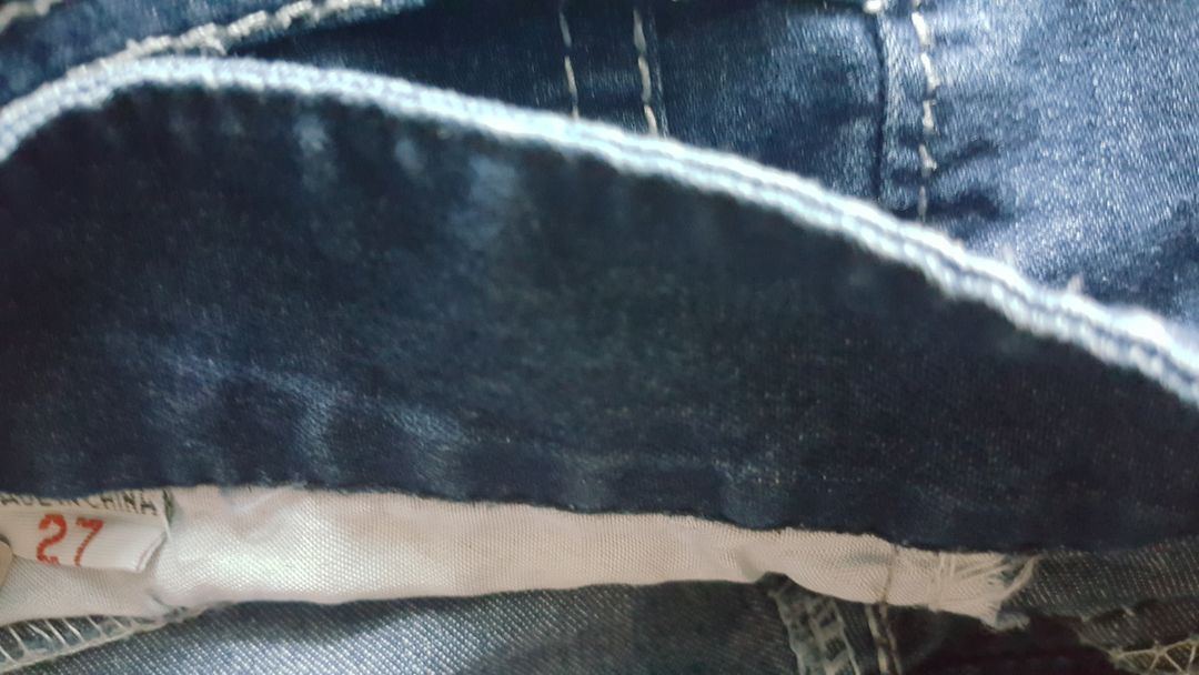 사이즈25 26 7부 청바지 블루진 이미지