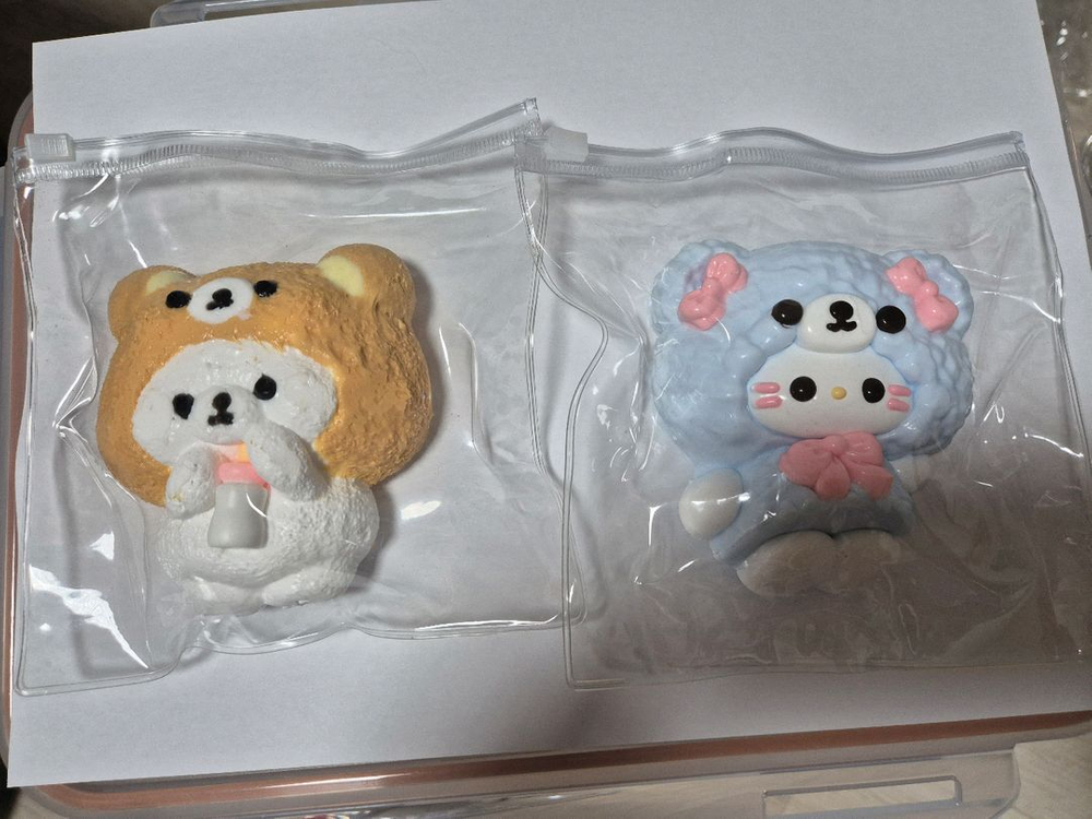 수제 말랑이/말랑이/스퀴시 (산리오 키티, 리락쿠마, 농담곰 등) 이미지