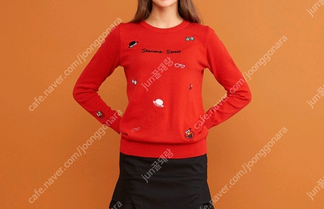 세서미 스트리트 골프 면티 여성 니트티 여성 퓨어코튼 #완전새거# 이미지