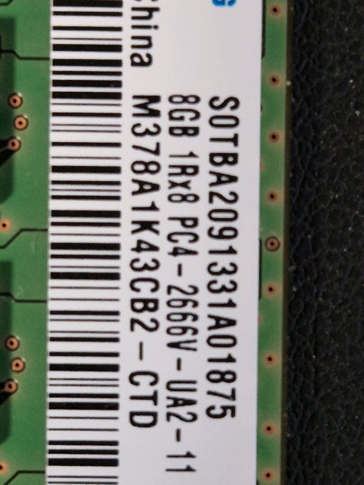 삼성 ddr4 8기가 2개 판매(삼성 DDR4 8GB 2666MHz) 이미지