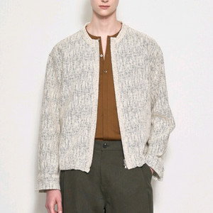 (새상품) [미착용]한섬 타임옴므 부클 집업 남성 점퍼 이미지