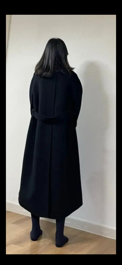 SJSJ 핸드메이드 벨티드 코트 블랙--7