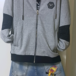 필 립 플 레 인 후드 집업