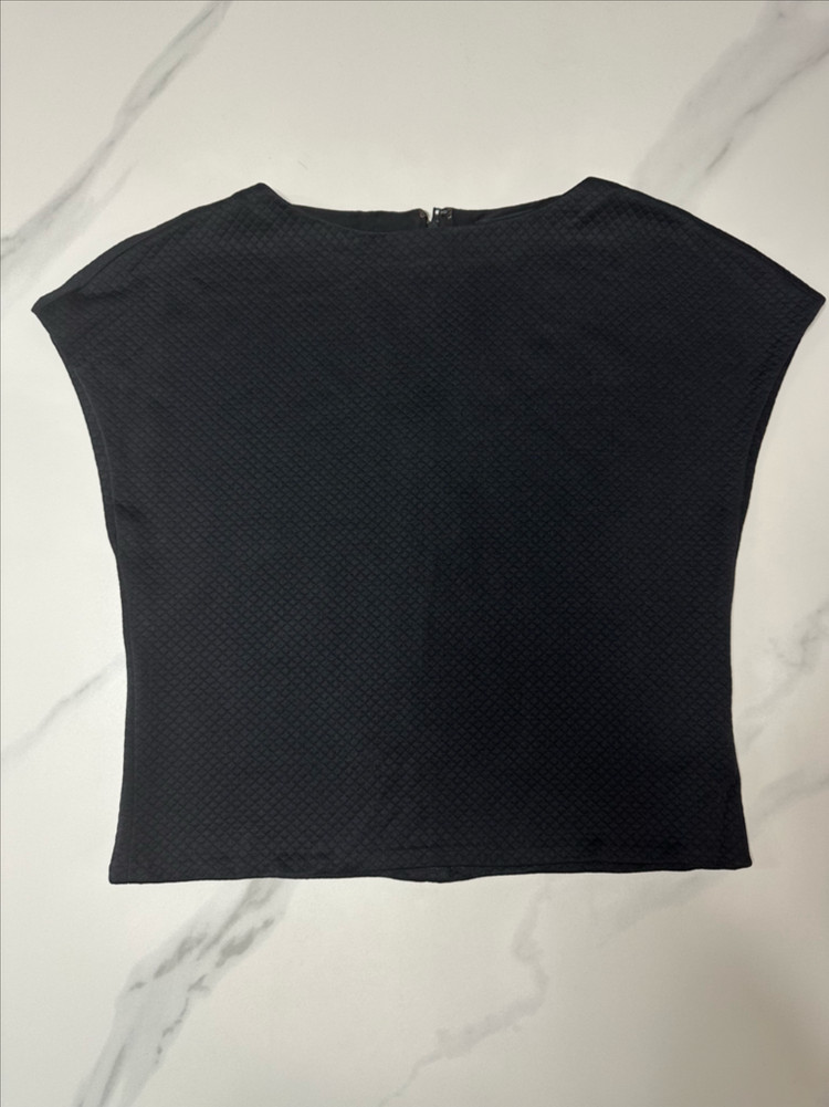 앨리스+올리비아 블랙 캡슬리브 탑 사이즈 프리--0