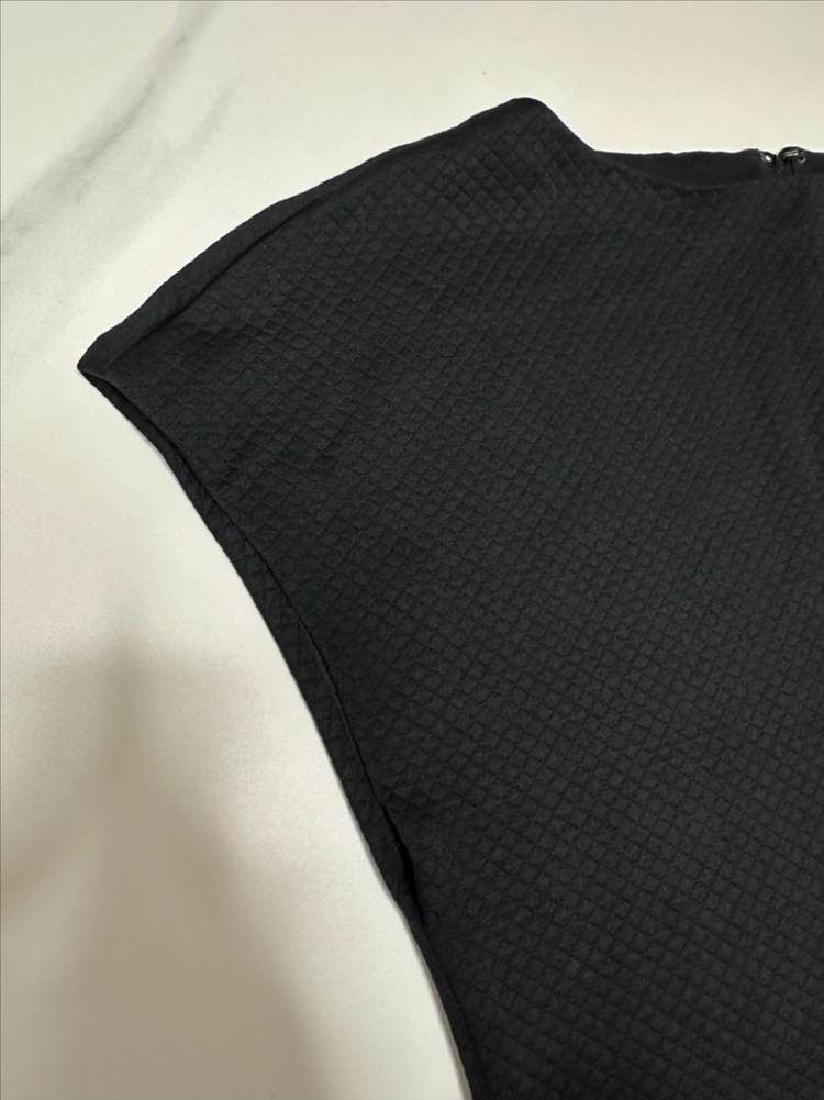 앨리스+올리비아 블랙 캡슬리브 탑 사이즈 프리--1