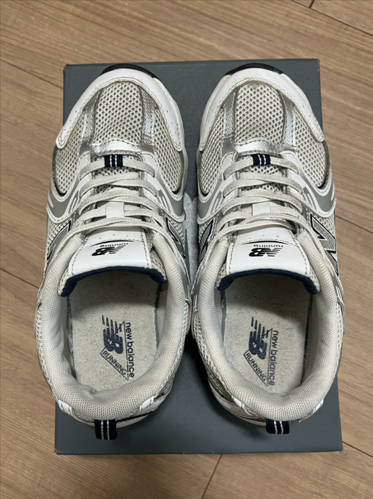 (210size) 뉴발란스 530 화이트 실버 키즈 구제--2