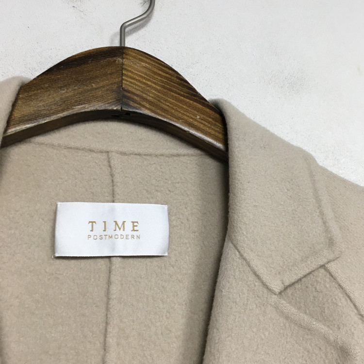 TIME 타임 핸드메이드 캐시미어 양모 코트 F--1