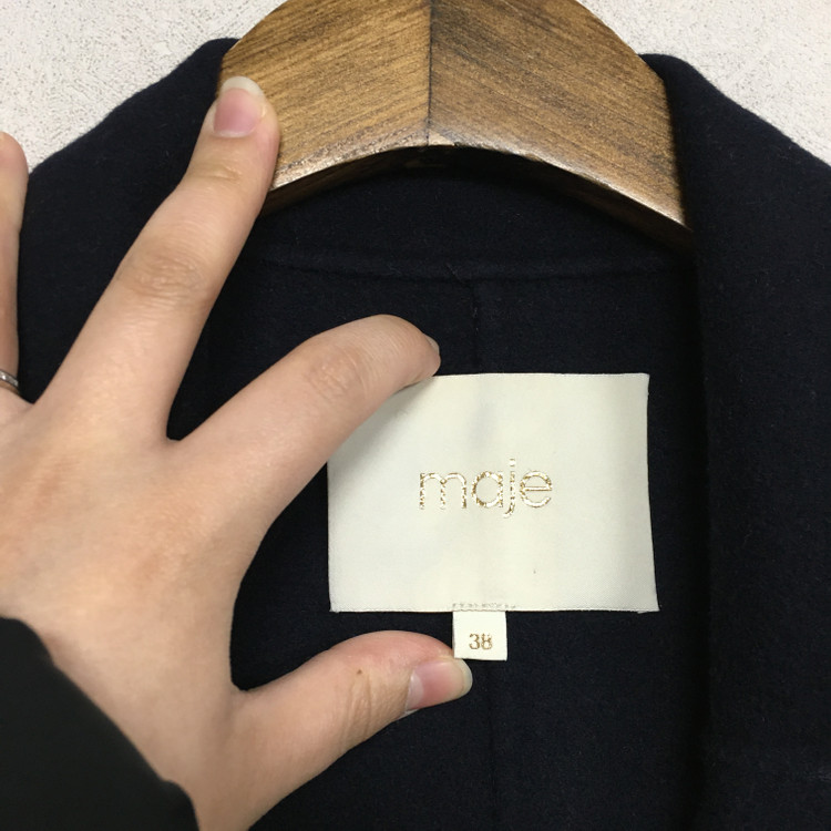 MAJE 마쥬 핸드메이드 벨티드 코트 38--1