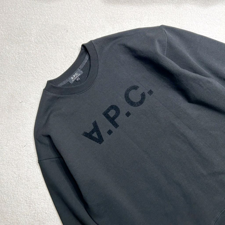 아페쎄 VPC 벨벳 로고 맨투맨 이미지