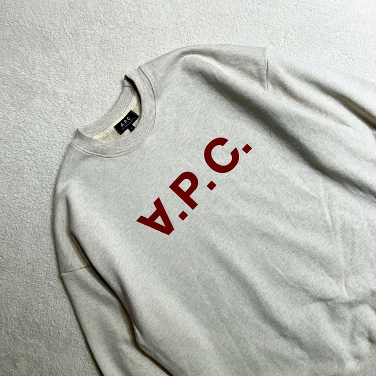 아페쎄 VPC 벨벳 로고 맨투맨 이미지