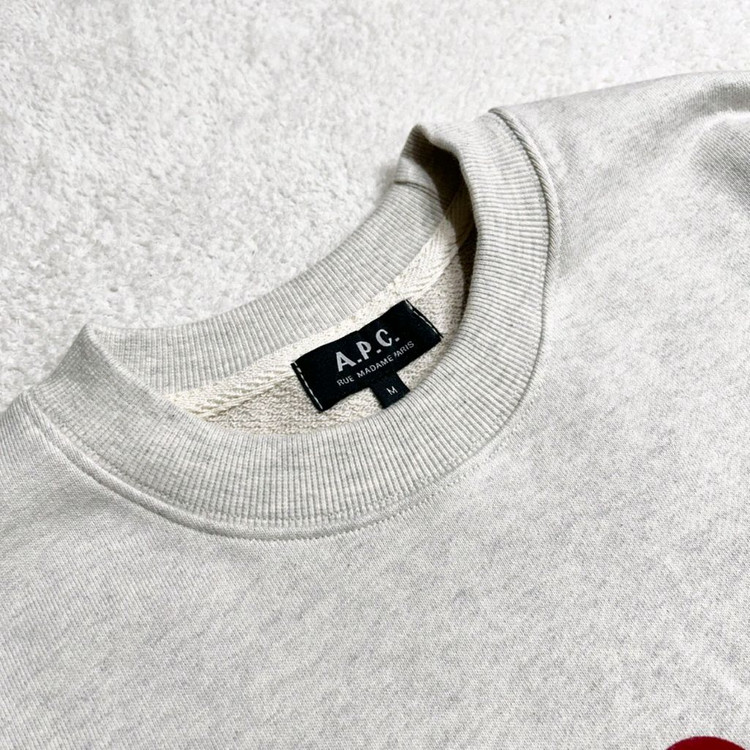 아페쎄 VPC 벨벳 로고 맨투맨 이미지