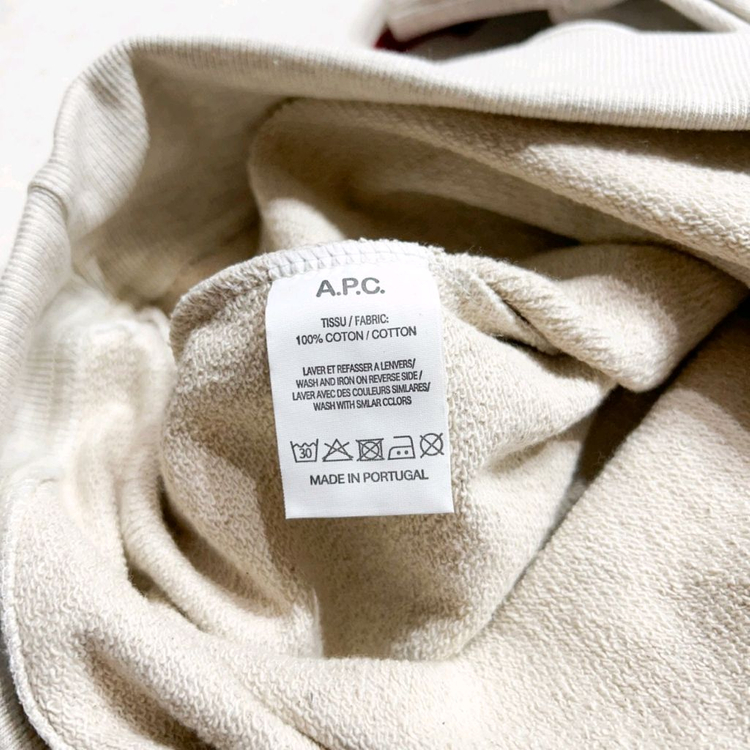 아페쎄 VPC 벨벳 로고 맨투맨 이미지