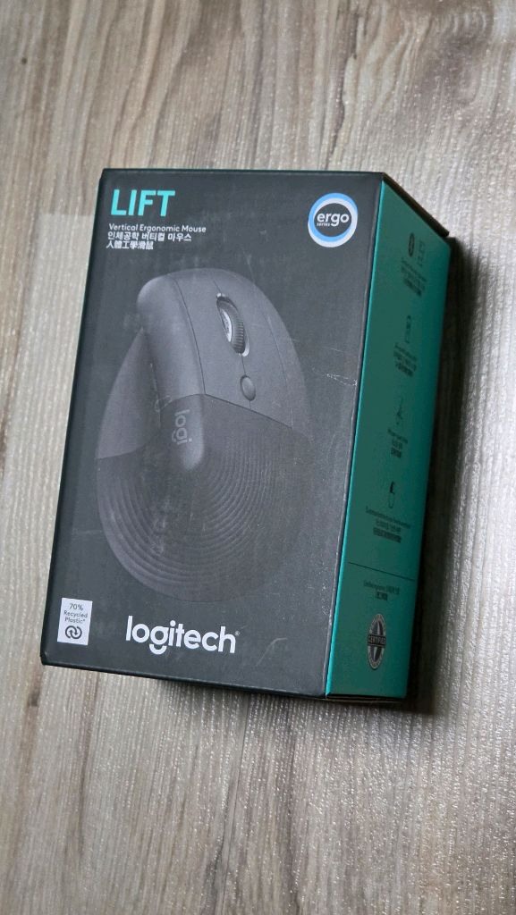 로지텍 Lift 인체공학 버티컬 마우스(미개봉) 이미지