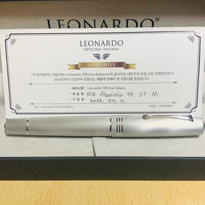 레오나르도 모멘토 제로 알루미나 만년필(실버, M+1.1 STUB) 이미지