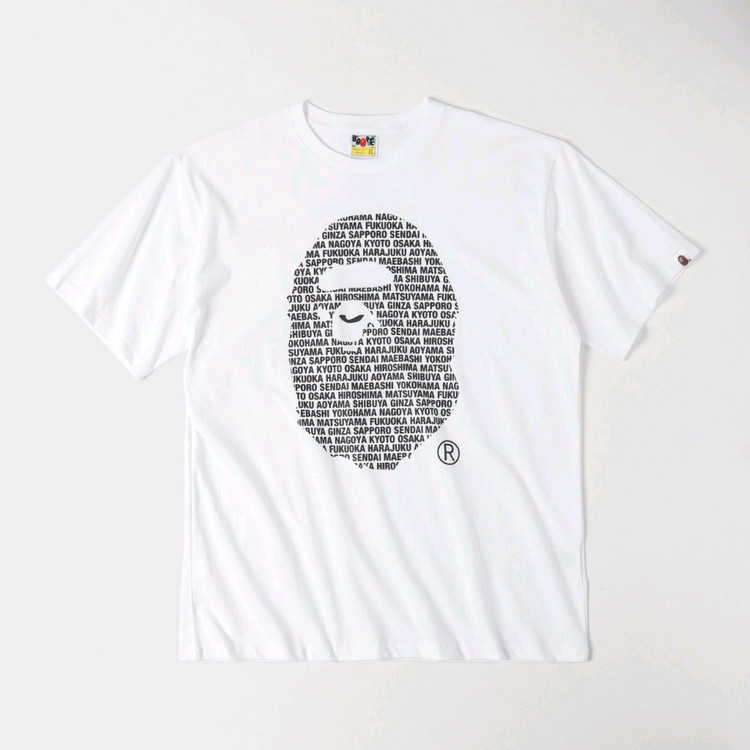 베이프 빅헤드 레터링 반팔티 이미지