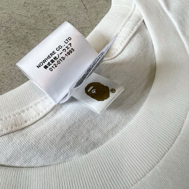 베이프 컬리지 반팔티 이미지