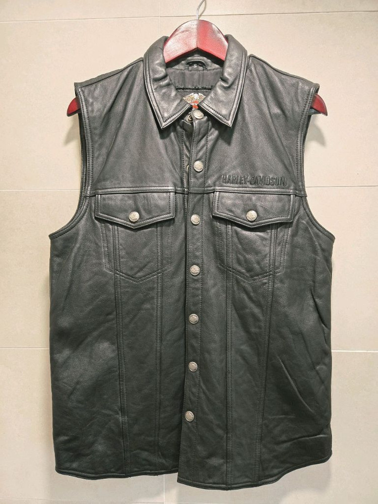 [미착용신품] 할리데이비슨 가죽 조끼 이미지