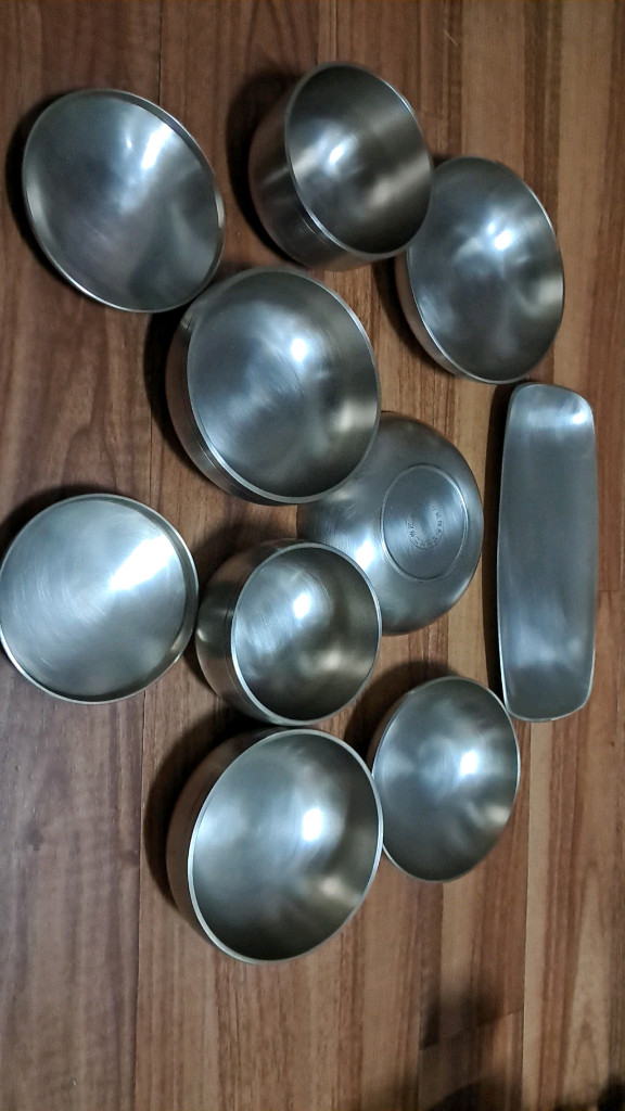 무혀문화재 유기 놋그릇 2인세트 10피스 이미지