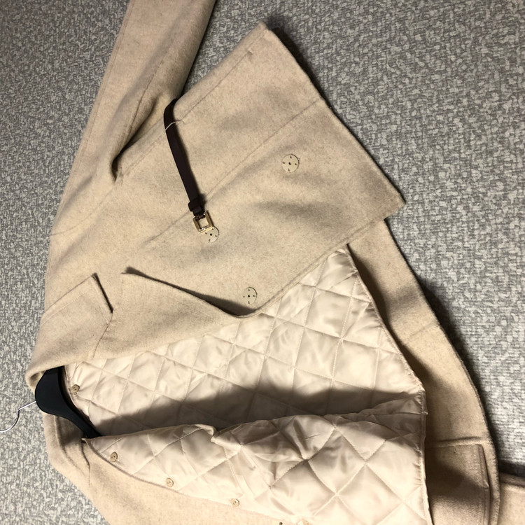 핸드메이드 숏코트 울80% 자켓 올드머니룩 벨트 벨티드 패딩 세트--9