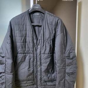 타임옴므/블랙 퀼팅 점퍼/100 이미지