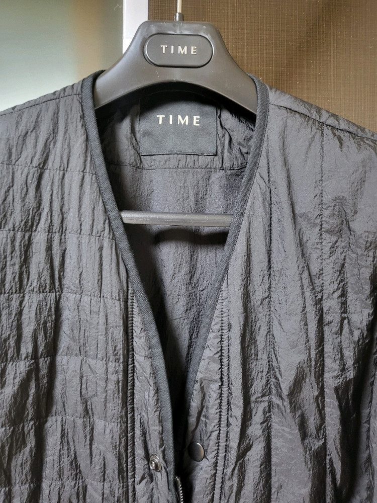 타임옴므/블랙 퀼팅 점퍼/100 이미지