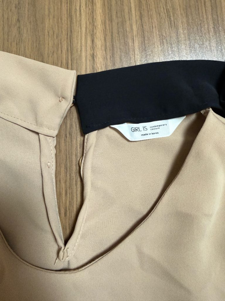 블라우스 세트 아이보리/베이지(사이즈 free)--4