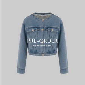 25년 11AM 일레븐에이엠 퀼팅 데님 숏자켓 누빔 청 크롭 패딩 점퍼