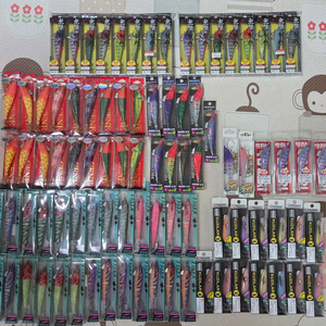 갑오징어 삼봉에기 여러개 판매 이미지