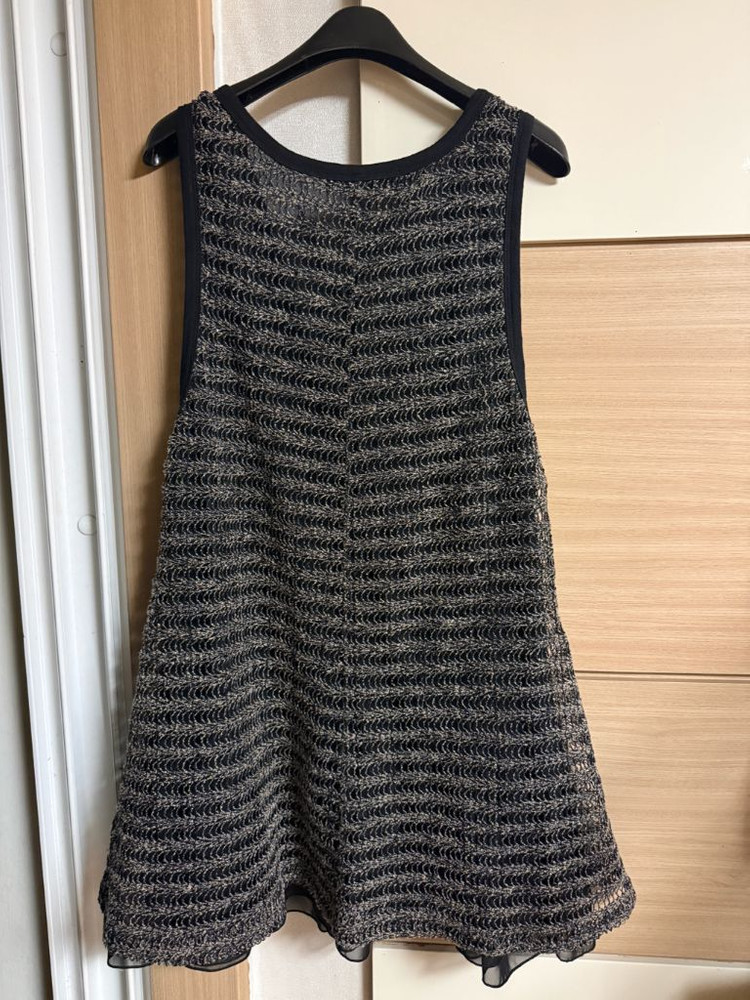 rhynnel 그물 조직감 레이어드 나시 이미지