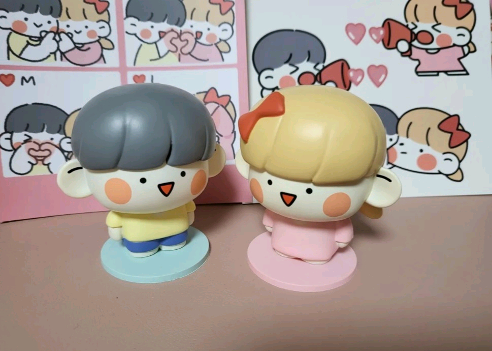 미개봉 쟈근콩/짱큰콩 피규어 세트 이미지