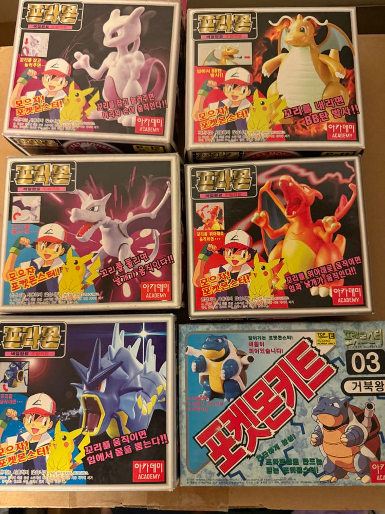 아카데미 프라몬 새상품 상태a 판매 리자몽 뮤츠 망나뇽 거북왕 이미지