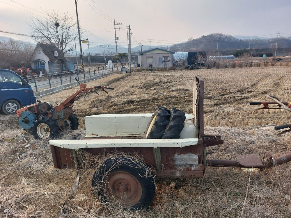 아세아경운기 8마력 츄레라포함 이미지