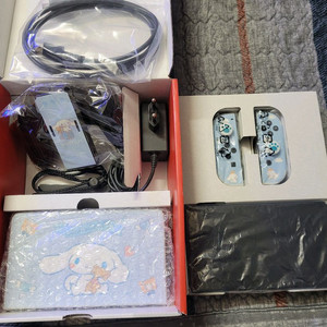 사용감없는 닌텐도 스위치 oled 화이트 풀박스 이미지