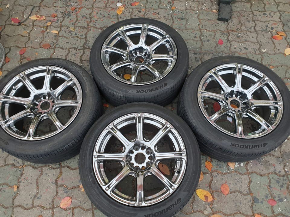 17인치 하이옵셋 정품 크롬 5홀 휠타이어 그렌져TG 오피러스 YF소나타 K5 LF소나타 이미지