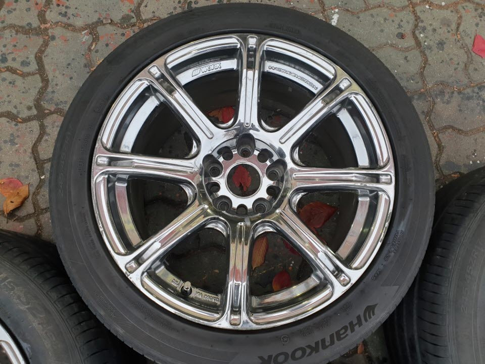 17인치 하이옵셋 정품 크롬 5홀 휠타이어 그렌져TG 오피러스 YF소나타 K5 LF소나타 이미지