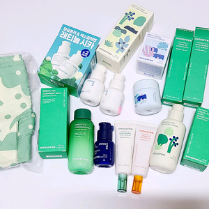 이니스프리 묶음 그린티 씨드 세럼 크림 비타씨 톤업선크림 레티놀 이미지