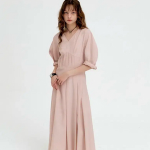 (새상품) 마론에디션 살몬 핀턱 드레스 이미지