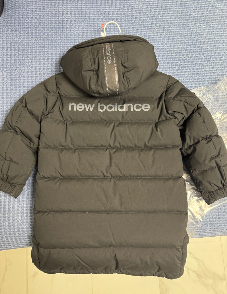 뉴발란스 키즈 롱패딩 블랙 110--3