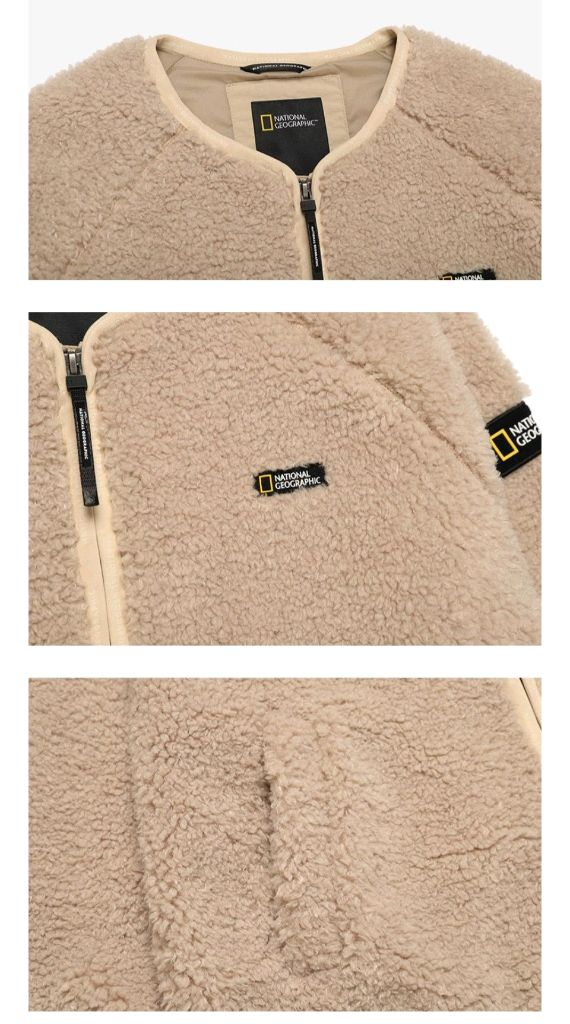 네셔널지오그래픽 뽀글이 롱 풀집업 M 새상품급 이미지