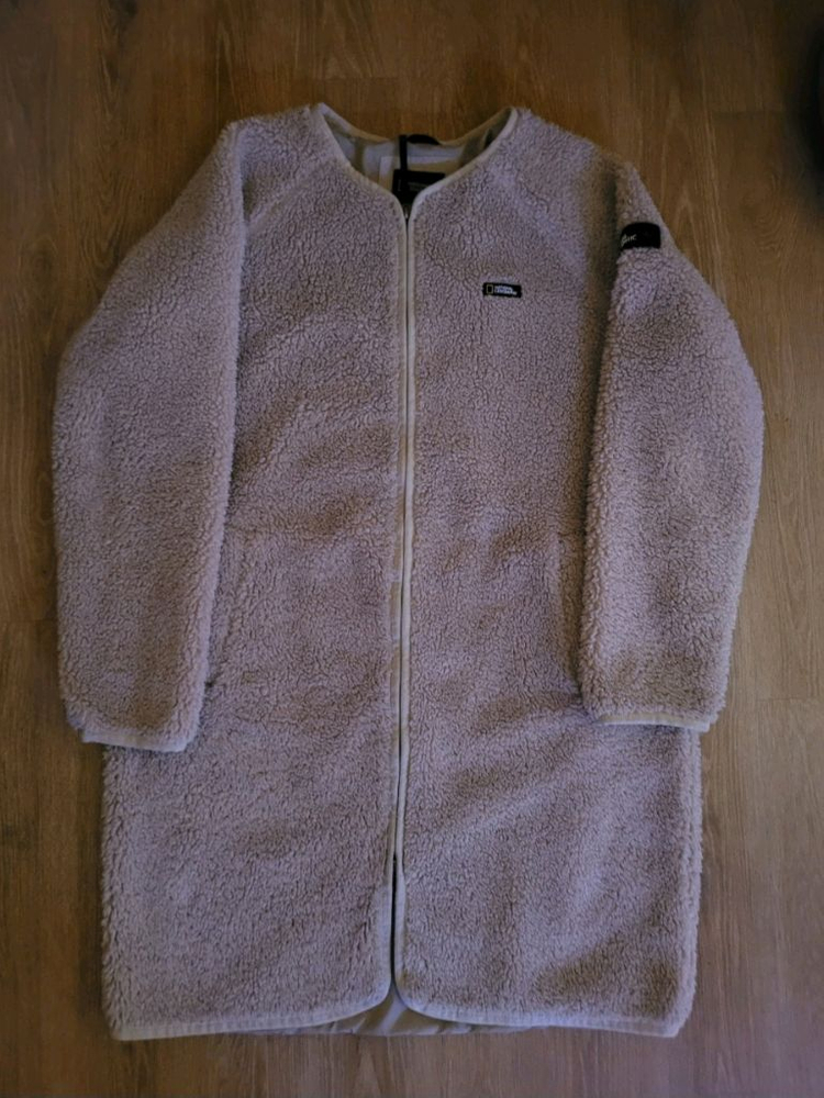 네셔널지오그래픽 뽀글이 롱 풀집업 M 새상품급 이미지