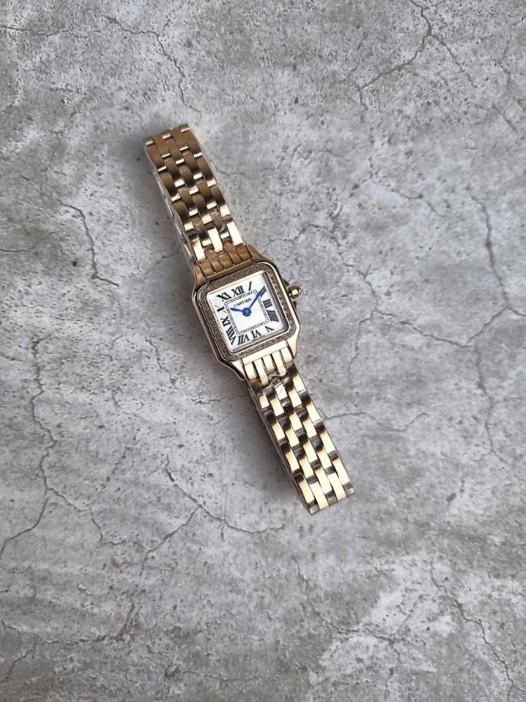 까르띠에 팬더 드 까르띠에 워치 로즈골드 다이아 이미지