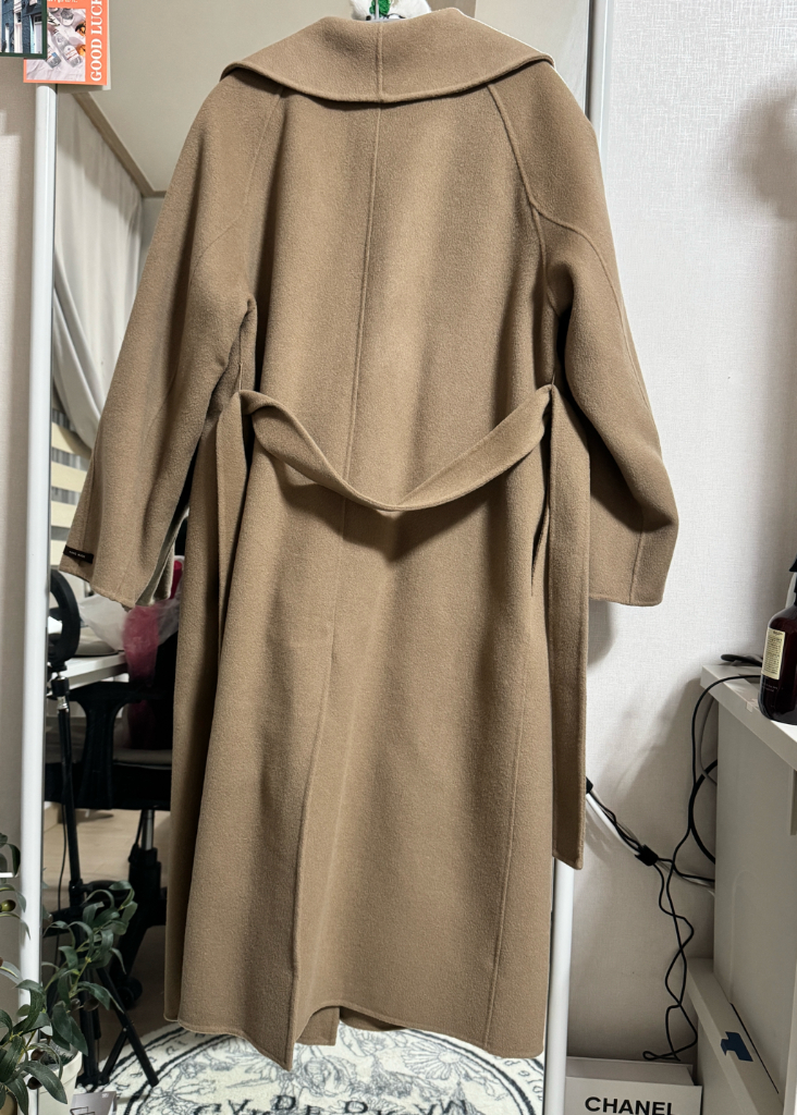 울100 숄카라 핸드메이드 롱코트--1