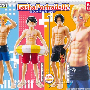 미개봉 원피스 가샤 포트레이트 2탄 피규어 루피 에이스 사보 3종 일괄 이미지