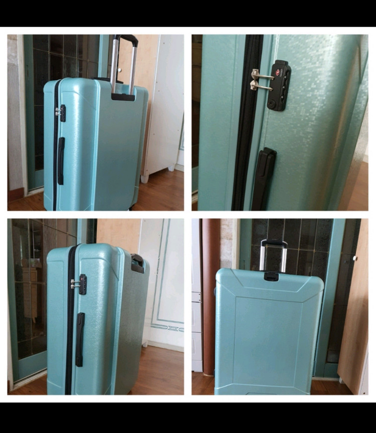 대형케리어4륜바퀴부드럽게잘됨비번장치확대지퍼있음하드케이스저렴히4만원 이미지