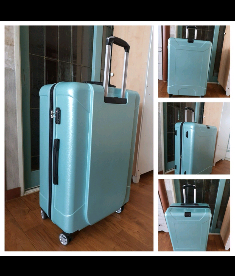 대형케리어4륜바퀴부드럽게잘됨비번장치확대지퍼있음하드케이스저렴히4만원 이미지